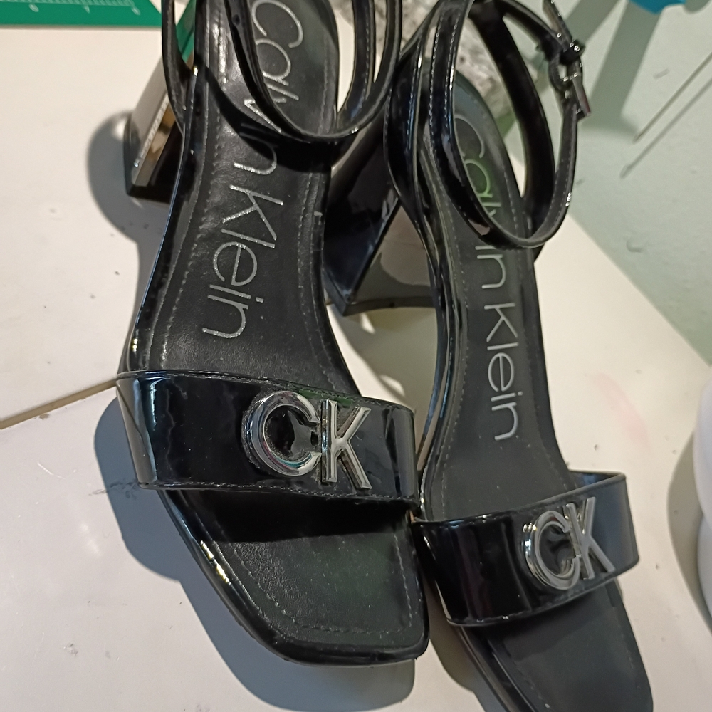 Calvin Klein Black Patent Heels